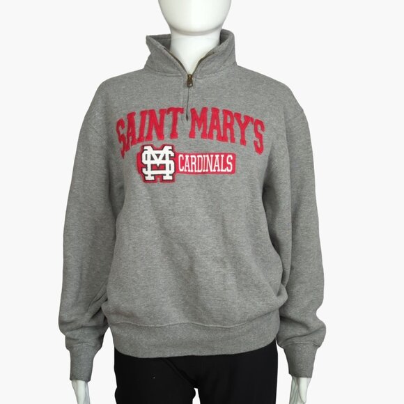 Jansport Small St Marys Minnesota Cardinals Gray Quarter-Zip Sweatshirt - Picture 2 of 9